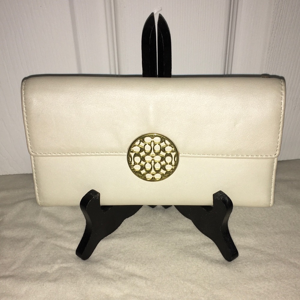 Coach Alexandra Trifold Leather Wallet